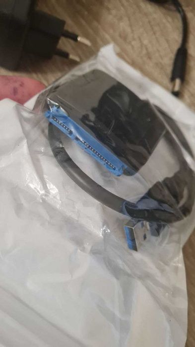 Адаптер перехідник SATA 2.5"/3.5" для HDD/SSD дисків з блоком живлення