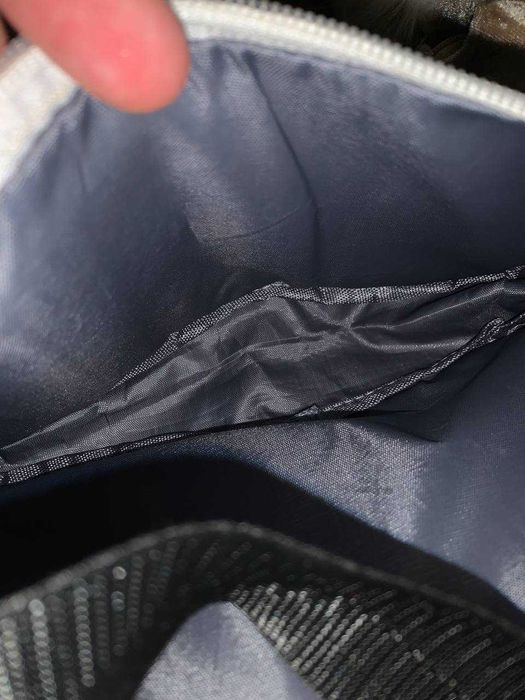 сумка багет біла чорна