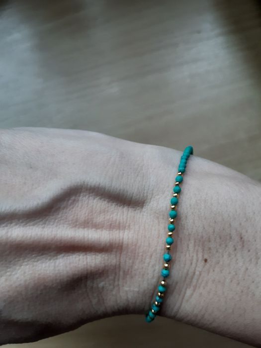 Bransoletka magnezyt 2,2mm, przekładki i zapięcie stal chirurgiczna. B