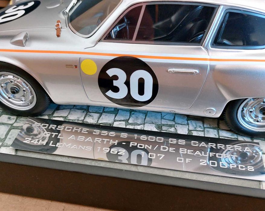 Miniatura Porsche 356 B Abarth 1600 GS #30 24h LM 1962 Minichamps 1:18