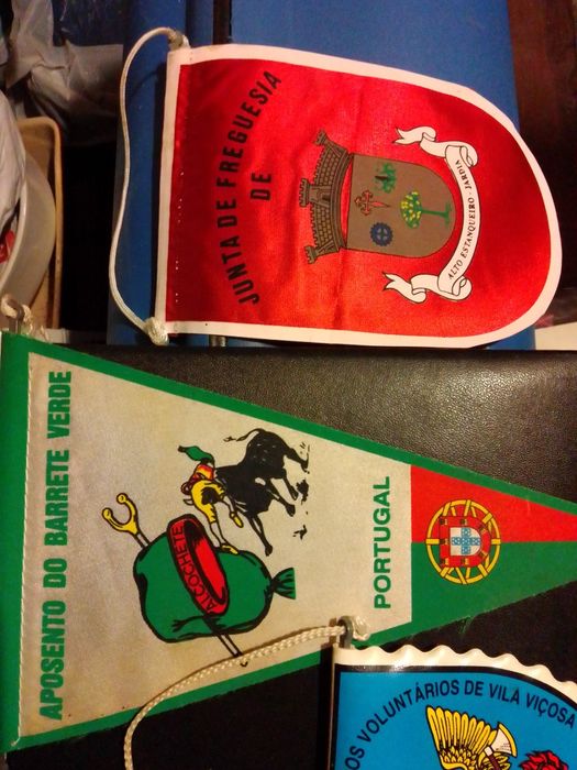 4 Galhardetes Barrete Verde/Bombeiros Vila Viçosa/Herdade Rio Frio