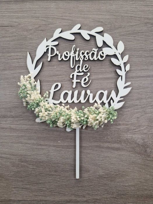 Topos Bolo em Madeira personzalizados