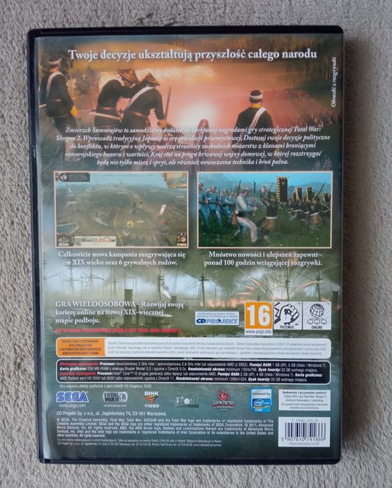 Total War Shogun 2 Zmierzch samurajów RTS Nowa bez folii
