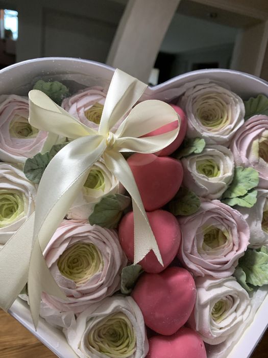 Квіти з зефіру , ручнрі роботи