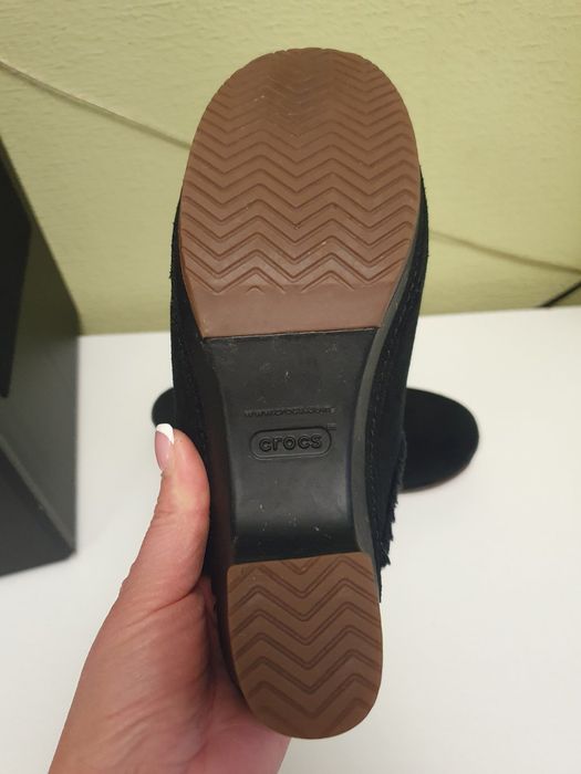 Сабо crocs натуральная замша 7
