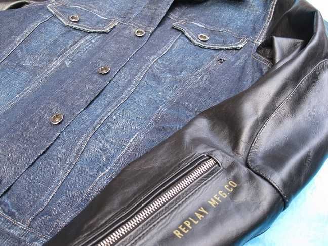 JAK nowa JEDYNA kurtka KATANA bluza REPLAY skóra S M na MOTOR diesel