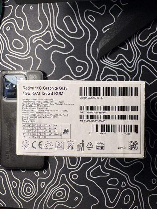 Redmi 10C Graphite Gray 128gb 4gb Ram