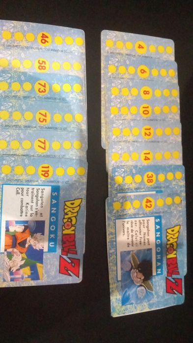 Cartas dragonball z serie1