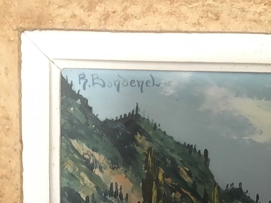 Pintura oleo sobre tela, Pintor reconhecido
