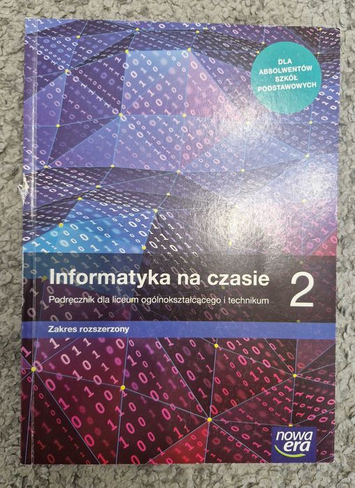 SPRZEDAM |"Informatyka na czasie 2", klasa 2, Podręcznik, Rozszerzony|