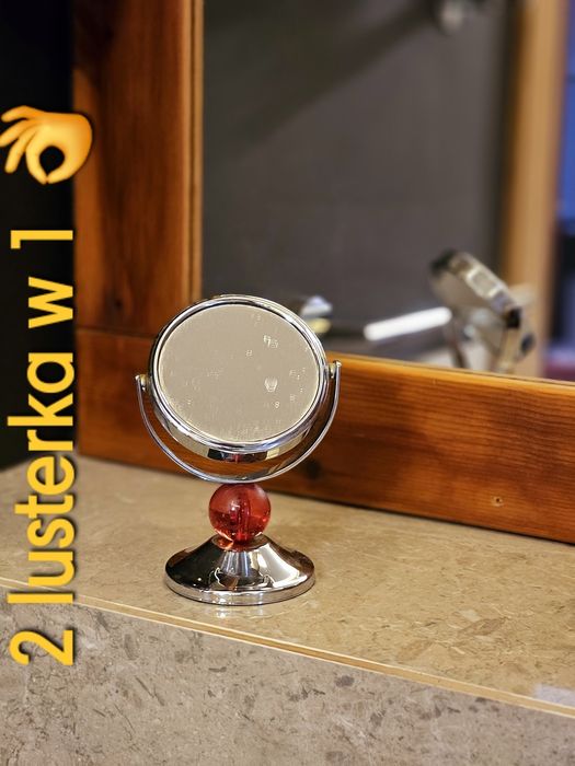 Lusterko makeup 2w1  powieksza 5x i zwykłe mirror