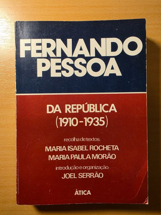 Livro "Da República" de Fernando Pessoa