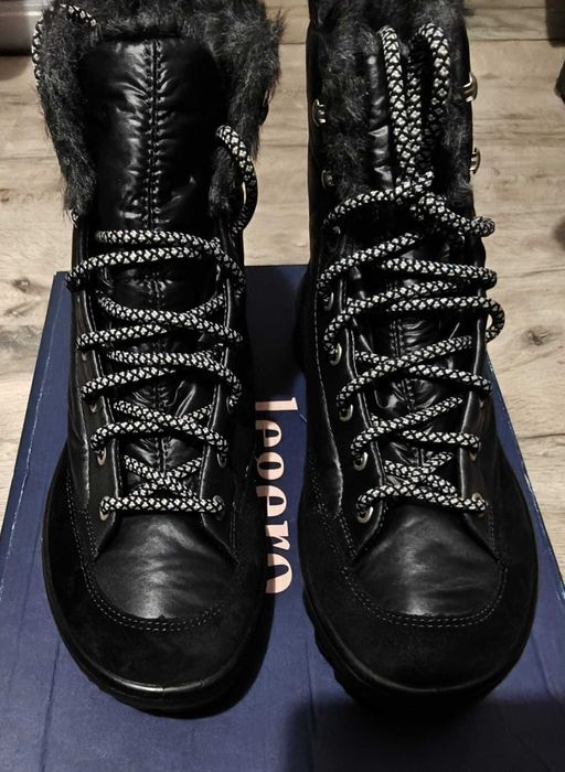 Legero Novara Gore-Tex ciepłe śniegowce damskie czarne r. 38