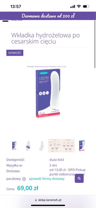 Wyprawka dla mamy po porodzie cesarskim cięciu cc cesarce paczka paka