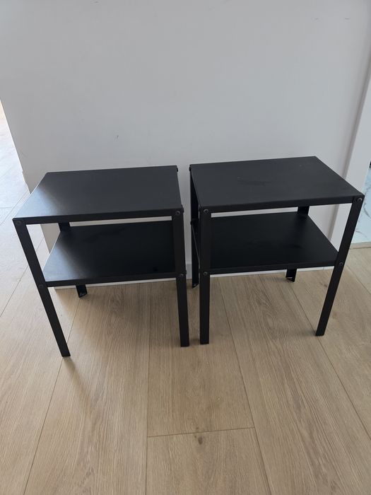Mesa Cabeceira Metal Preta!