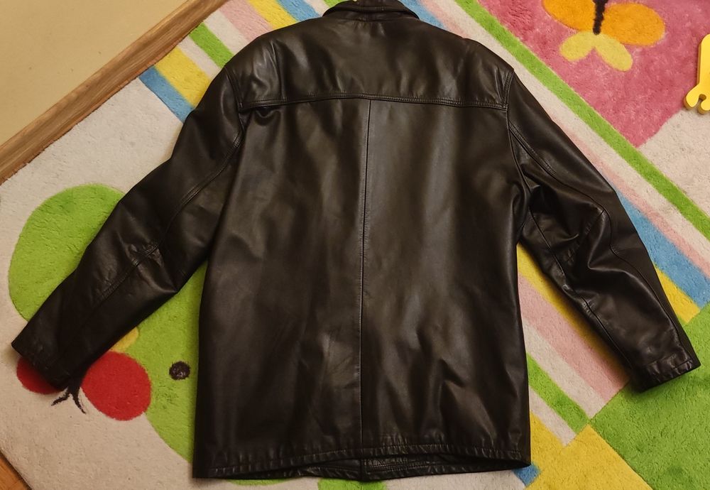 Skórzana kurtka męska ocieplana