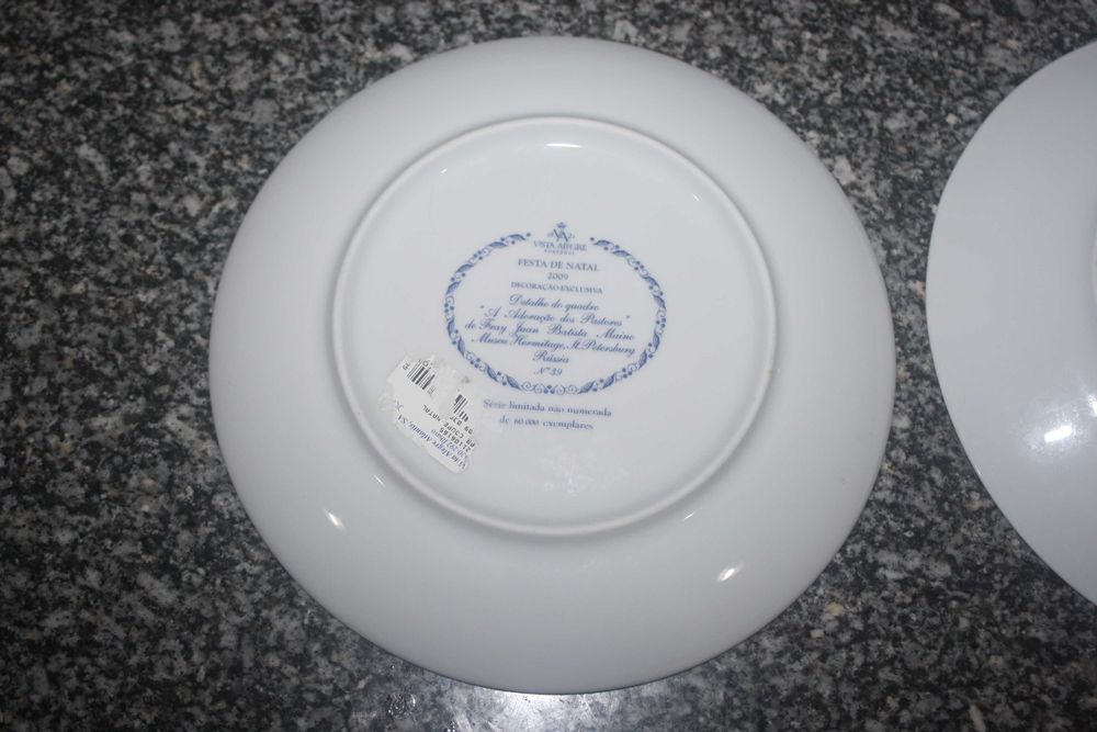 8 pratos decorativos - Vista Alegra, Porcel, Costa Verde, Spal