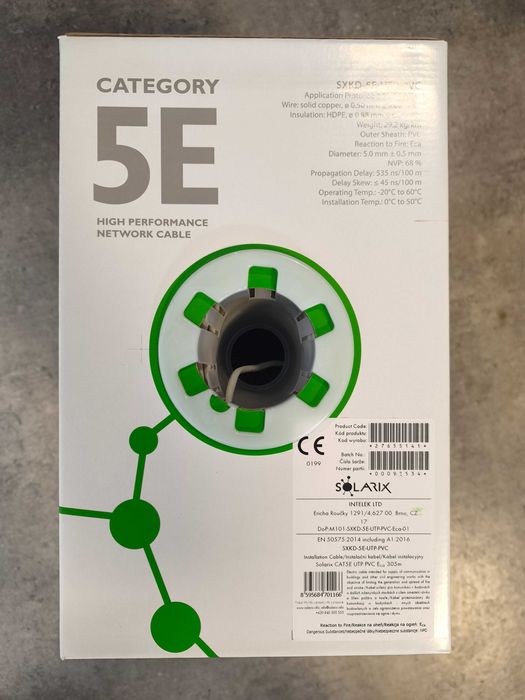 Kabel skrętka CAT5E UTP PVC Eca 305m/box SXKD-5E-UTP-PVC