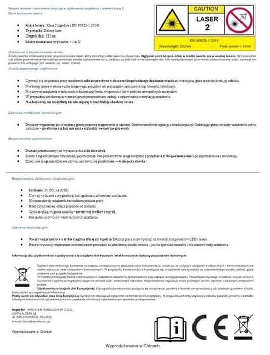 Projektor gwiazd lampka nocna led astronauta dla dzieci rzutnik pilot