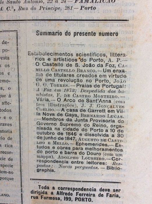 Um pouco da história do Porto e arredores, 1910. Excel. preço