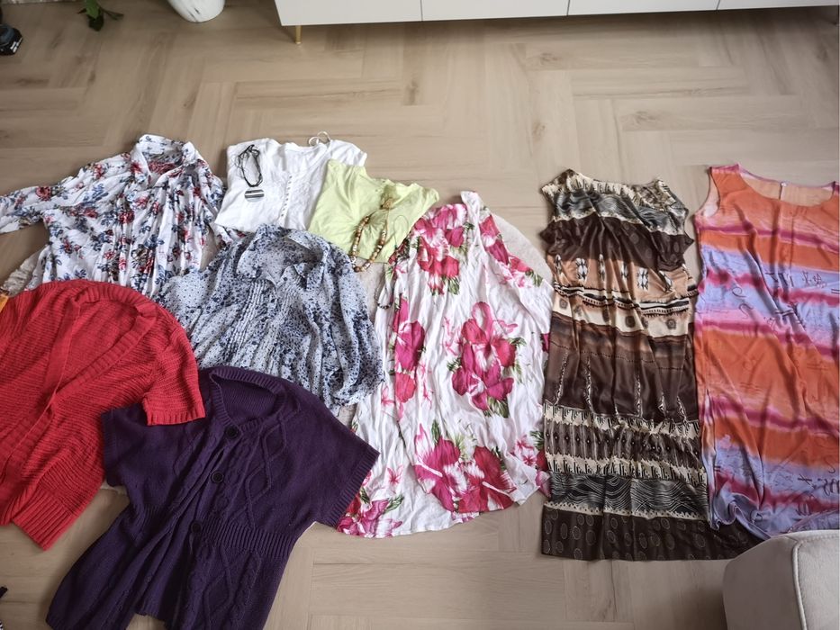 Zestaw ubrań damskich dużych paka ciuchów XXXXL