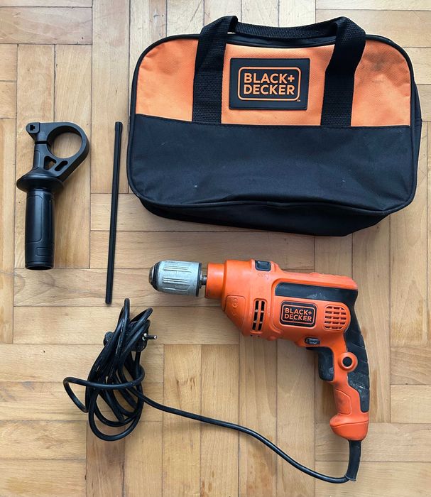 Wiertarka udarowa Black & Decker KR604CRES 600W [Komplet z torbą]