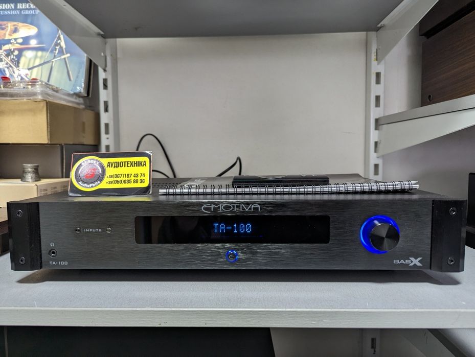 Стерео усилитель Emotiva BasX TA-100. USB-ЦАП, AptX, Bluetooth