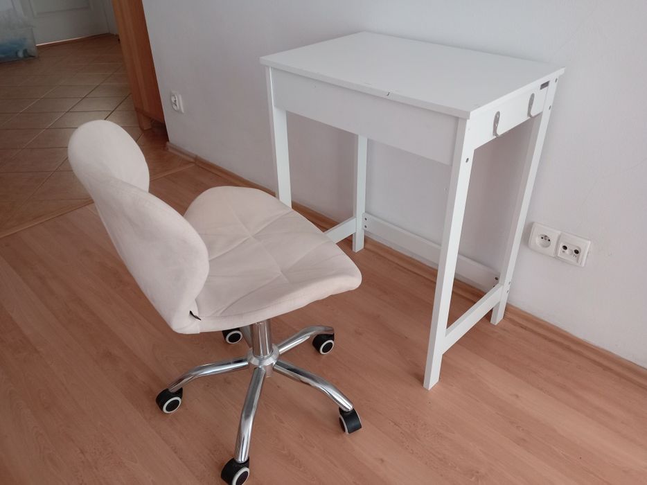 Toaletka Stolik + Krzesło Obrotowe Szuflada Wwa