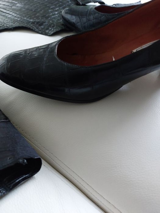 Sapatos de pele de crocodilo verdadeiros 37