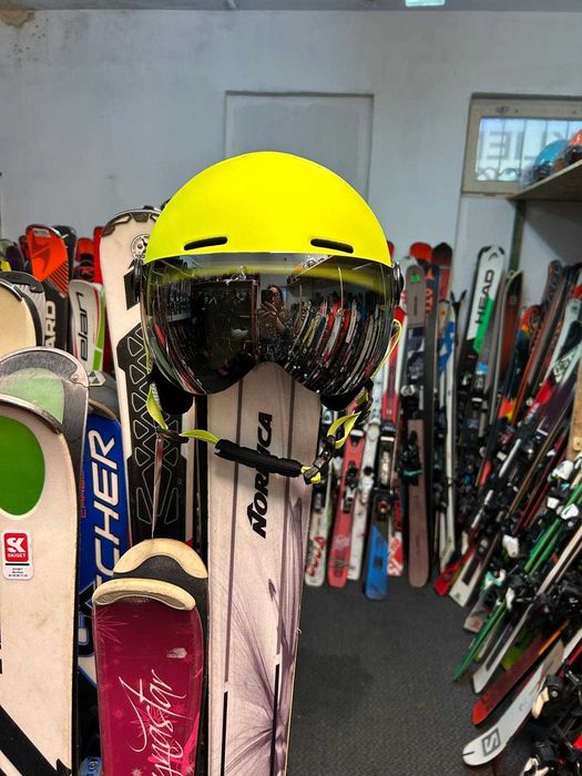 Piękny kask narciarski z przyłbicą- rozmiar L- 219 zł/ Sklep-Serwis