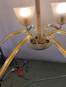 Żyrandol 6 lamp . Piękny !