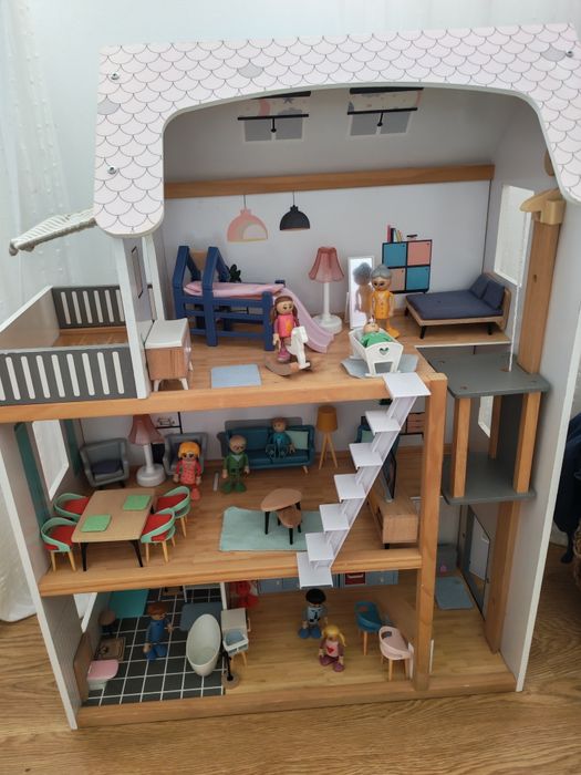 casa bonecas madeira
