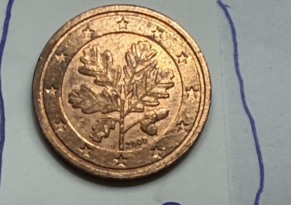 Modas 2 centimos - varios anos