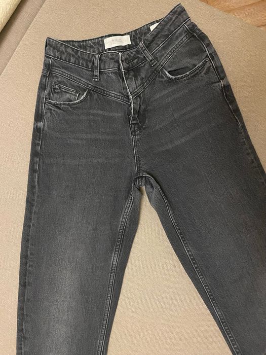 Джинси Mom fit темно-сірі