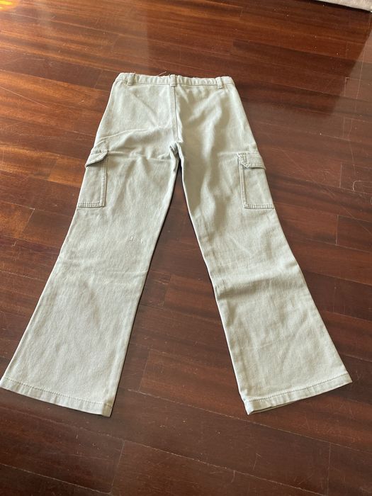 Calças de ganga verdes