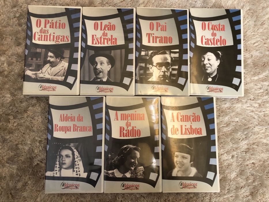 10 Cassetes VHS Clássicos Portugueses