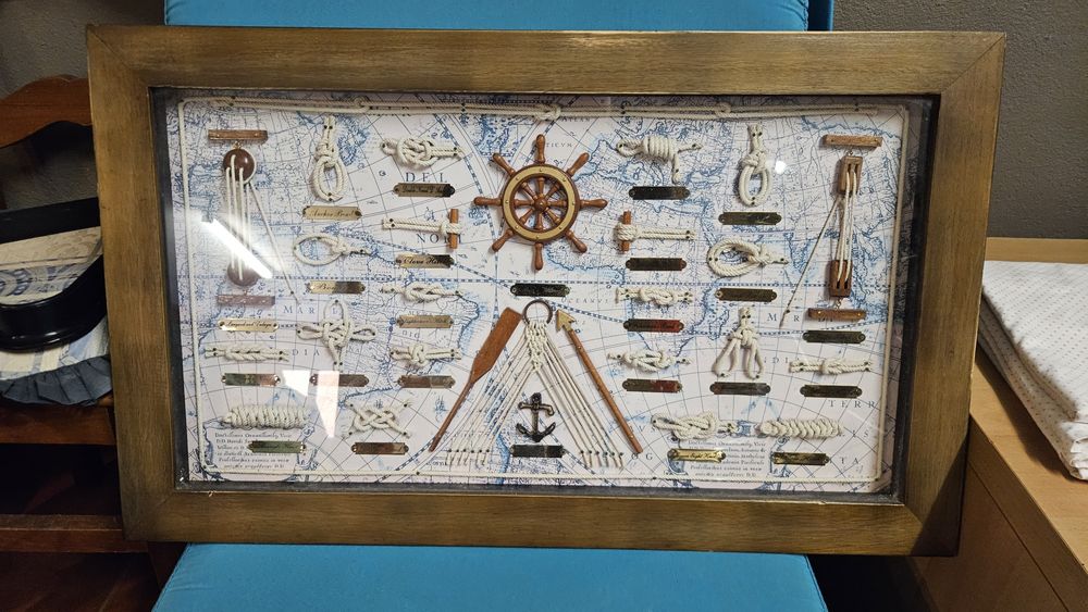 Vendo quadro alusivo a objetos marítimos
