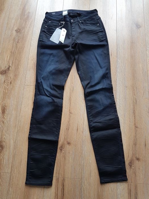 W30 L34 M/L g-star 3301 high skinny jeansy dżinsy damskie spodnie gran