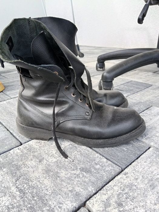 Buty opinacze wojsko polskie czarne że skóry