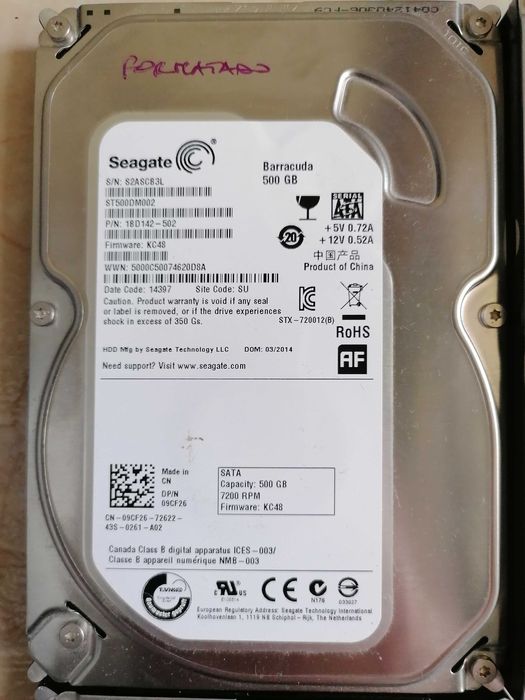 Discos SATA várias marcas/capacidades