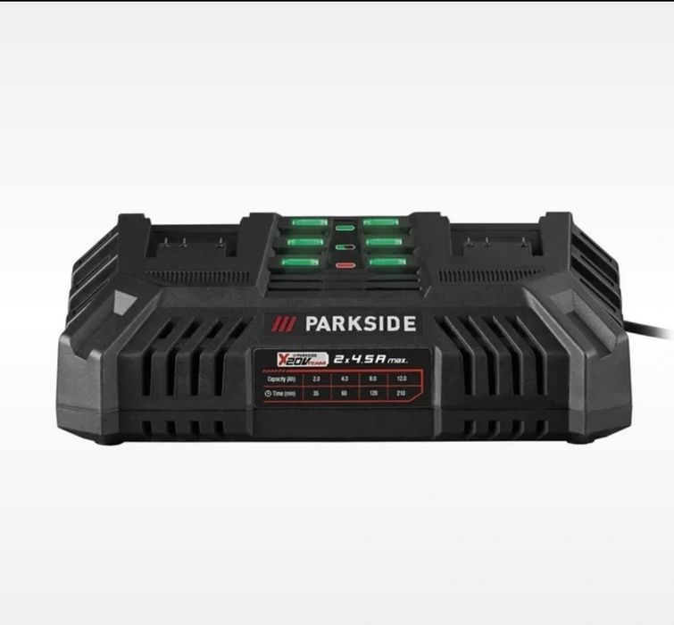 Carregador Rápido Duplo 4.5Ah 12V Parkside