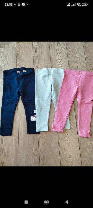 3 pack legginsów grubsze