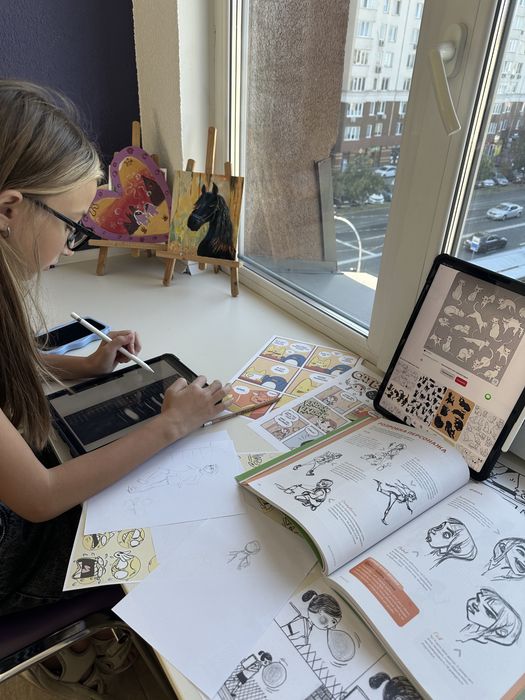 Уроки цифрового малюнку в Procreate, малювання на планшеті Ipad онлайн