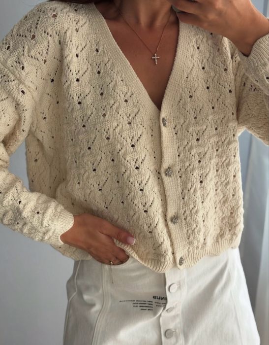 Кардиган з ажурним візерунком River Island
