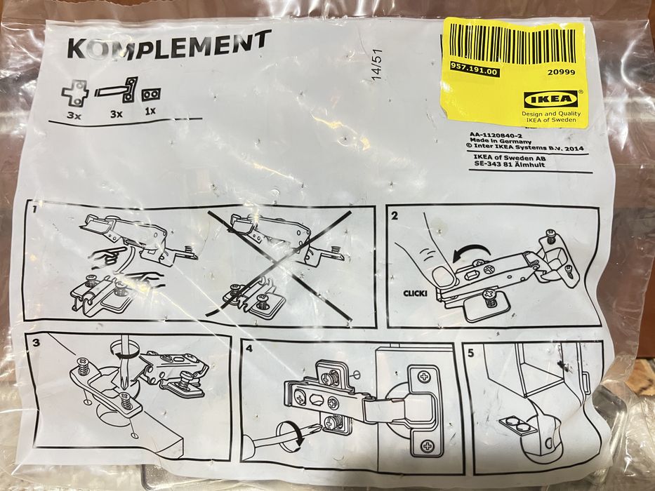 Мебліви  петлі з доводчиком