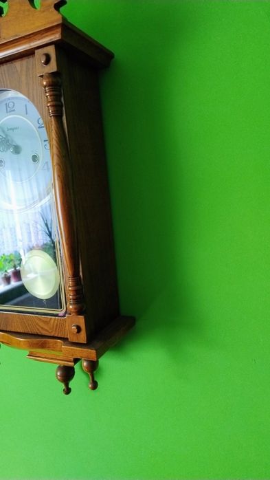 Luksusowy Zegar ścienny PIĘKNY Adler Wiszący Mechaniczny 11005-o