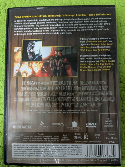 DVD Spawn wersja reżyserska