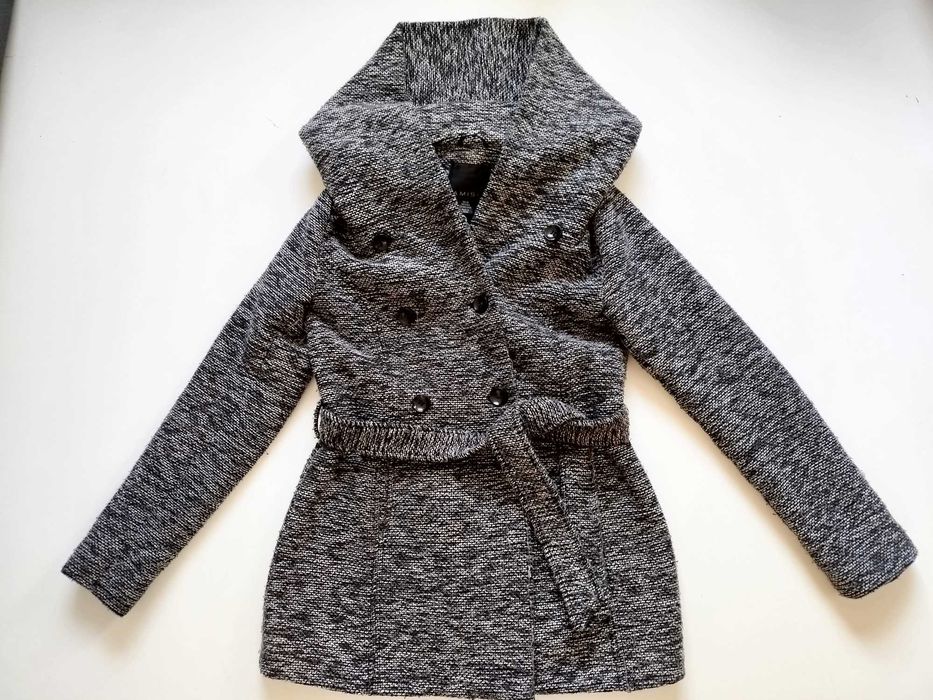 Krótki płaszcz damski jesień zima New Yorker 36