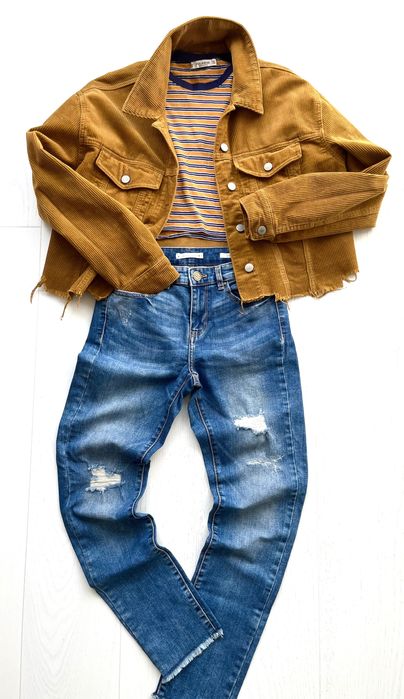 Kurtka damska sztruksowa Pull&Bear rozm. S, jak NOWA!