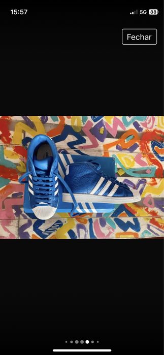 Sapatinhas botim T:37,5 unisexo “ ADIDAS “ (Pro model Animal)  37,5